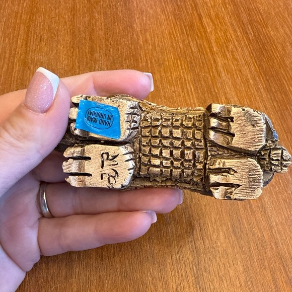 Vintage Armadillo Figurine Artesania Rinconada Uruguay Signed - Picture 5 of 7